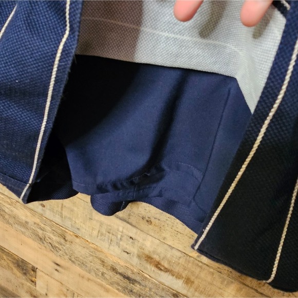 The limited women's navy blue dress with stripes size 6 - Picture 7 of 13